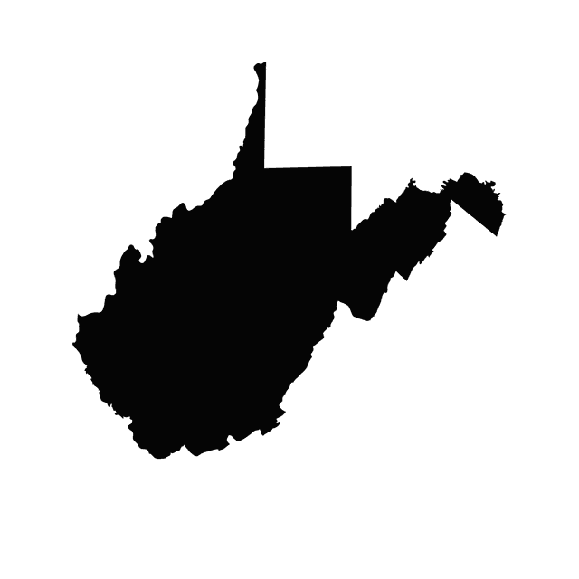 West Virginia state outline